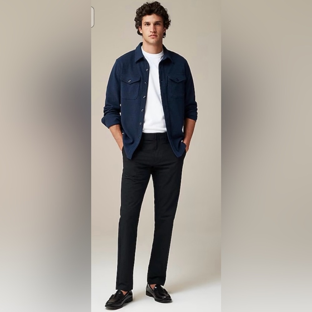J.Crew 770 straight-fit tech pant in black